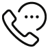 Phone and talk bubble icon
